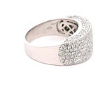 Anillo Bombé 18K Rodinado con 275 Diamantes