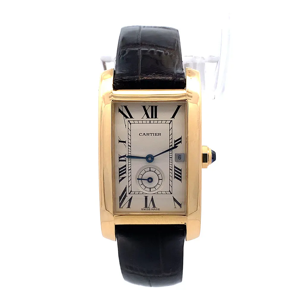 Reloj Cartier Tank Américaine 811905 de Oro 18K