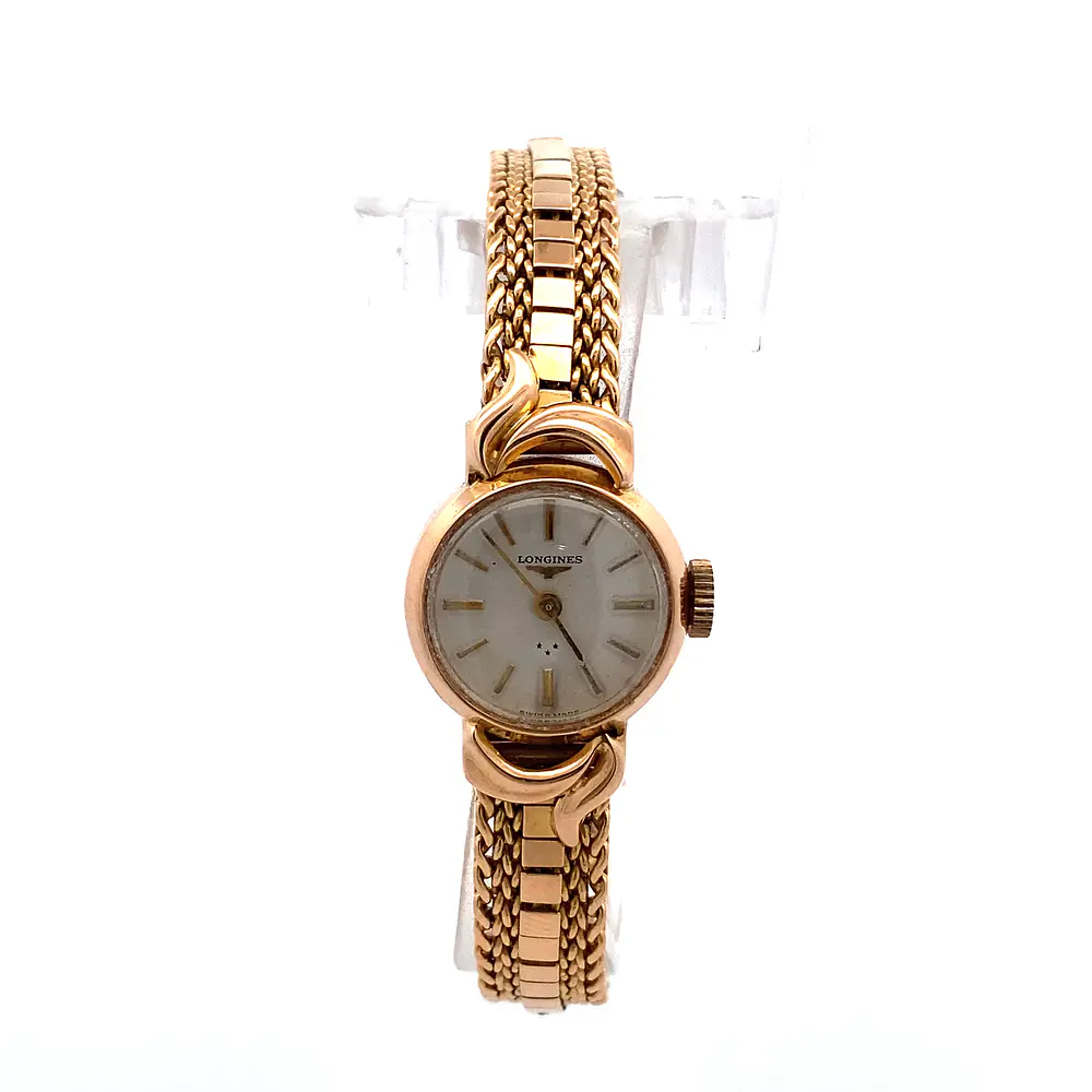 Reloj Longines Vintage de Oro 18K con Pulso de Oro