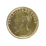 Moneda Nacional de Oro 20 Pesos 2 Cóndores Chile Año 1959