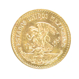 Moneda de Oro México 20 Pesos Calendario Azteca 1959