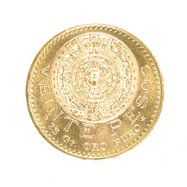 Moneda de Oro México 20 Pesos Calendario Azteca 1959