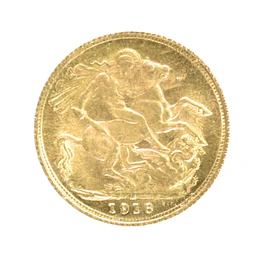 Moneda de Oro Un Soberano Reino Unido 1911