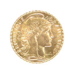 Moneda de Oro Francia 20 Francos 1910 Marianne Gallo