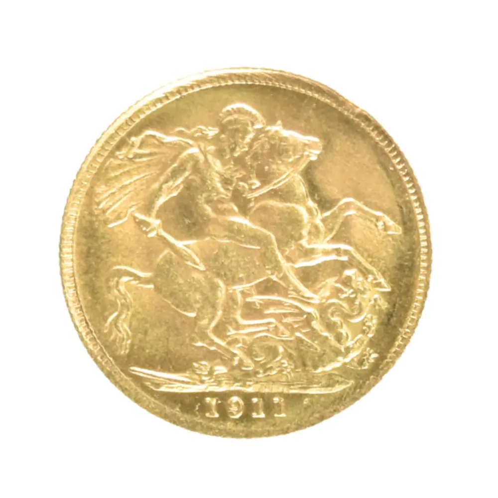 Moneda de Oro Un Soberano Reino Unido 1916