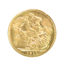 Moneda de Oro Un Soberano Reino Unido 1916