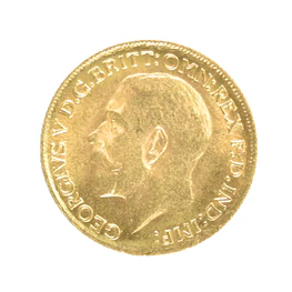 Moneda de Oro Un Soberano Reino Unido 1916