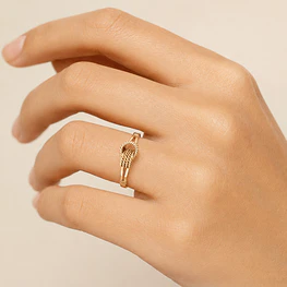 Anillo de Oro Amarillo 18K Chevaliere