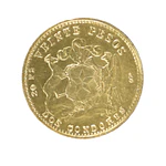 Moneda de Oro Chile 20 Pesos 2 Cóndores 1959
