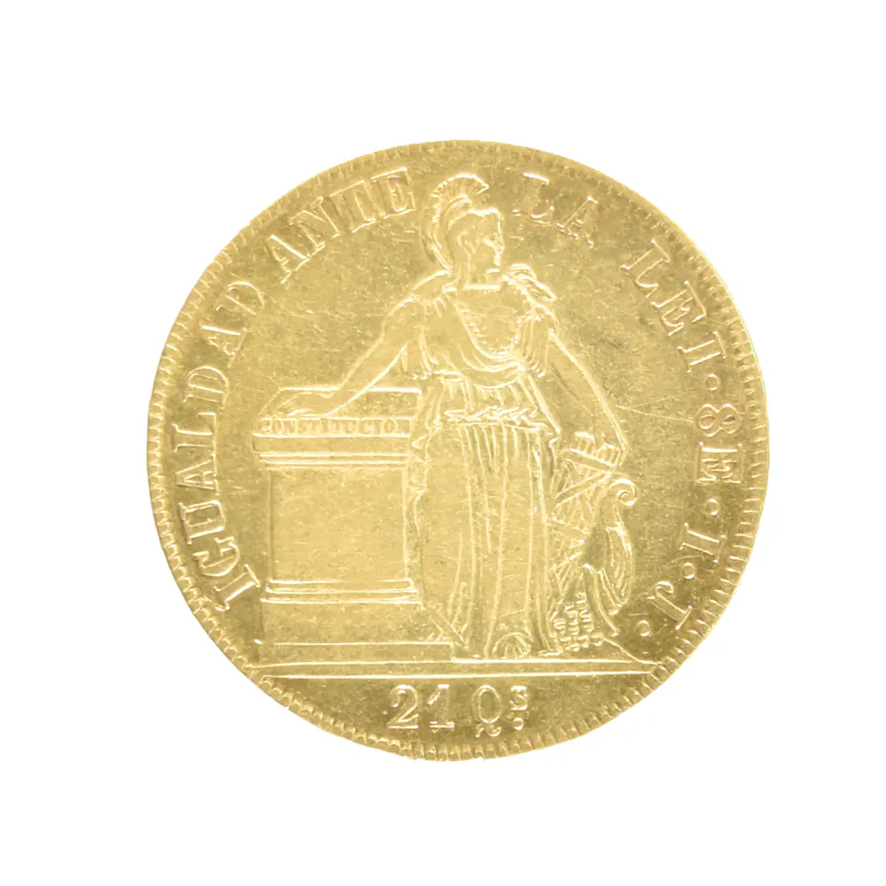 Moneda de Oro Chile 8 Escudos 1844