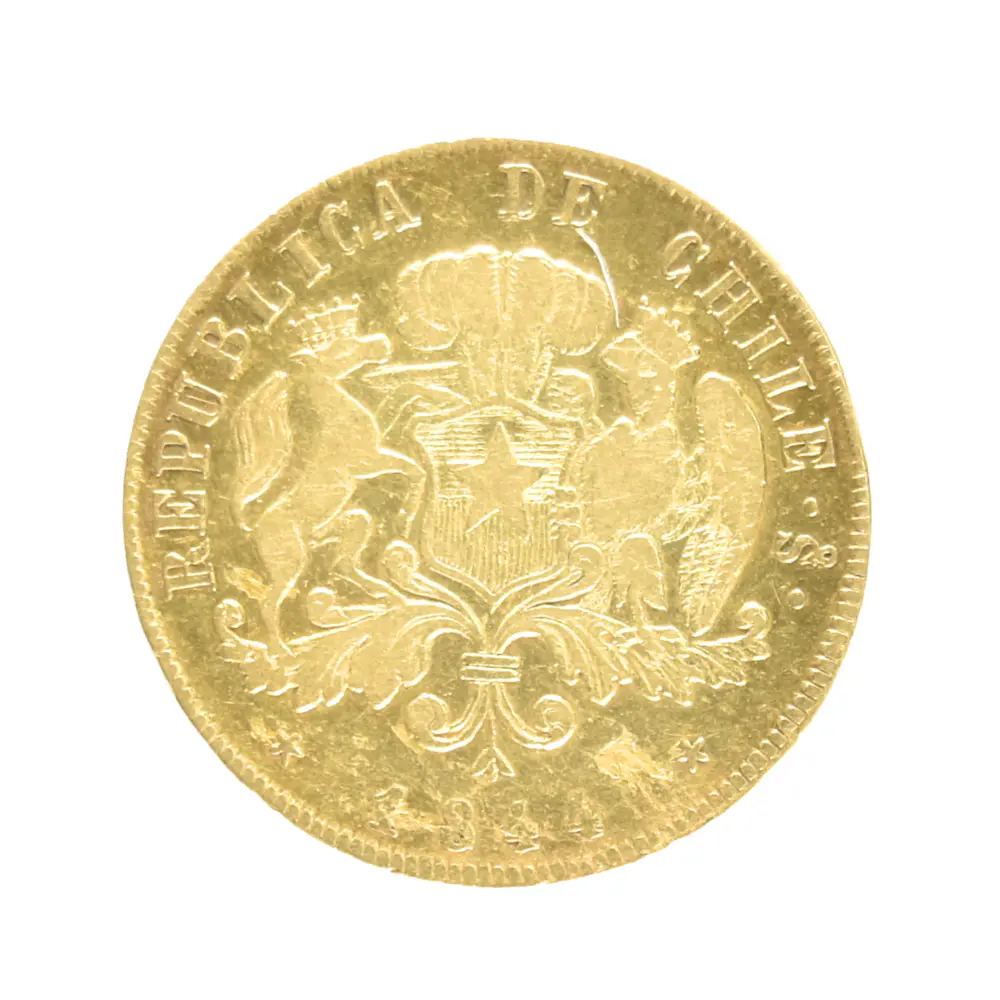 Moneda de Oro Chile 8 Escudos 1844