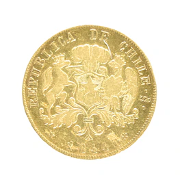 Moneda de Oro Chile 8 Escudos 1844
