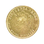 Moneda de Oro Chile 50 Pesos 5 Cóndores 1926