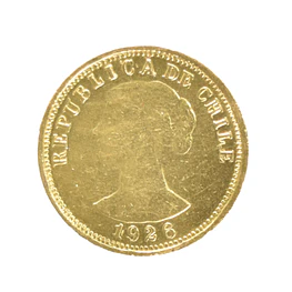 Moneda de Oro Chile 50 Pesos 5 Cóndores 1926