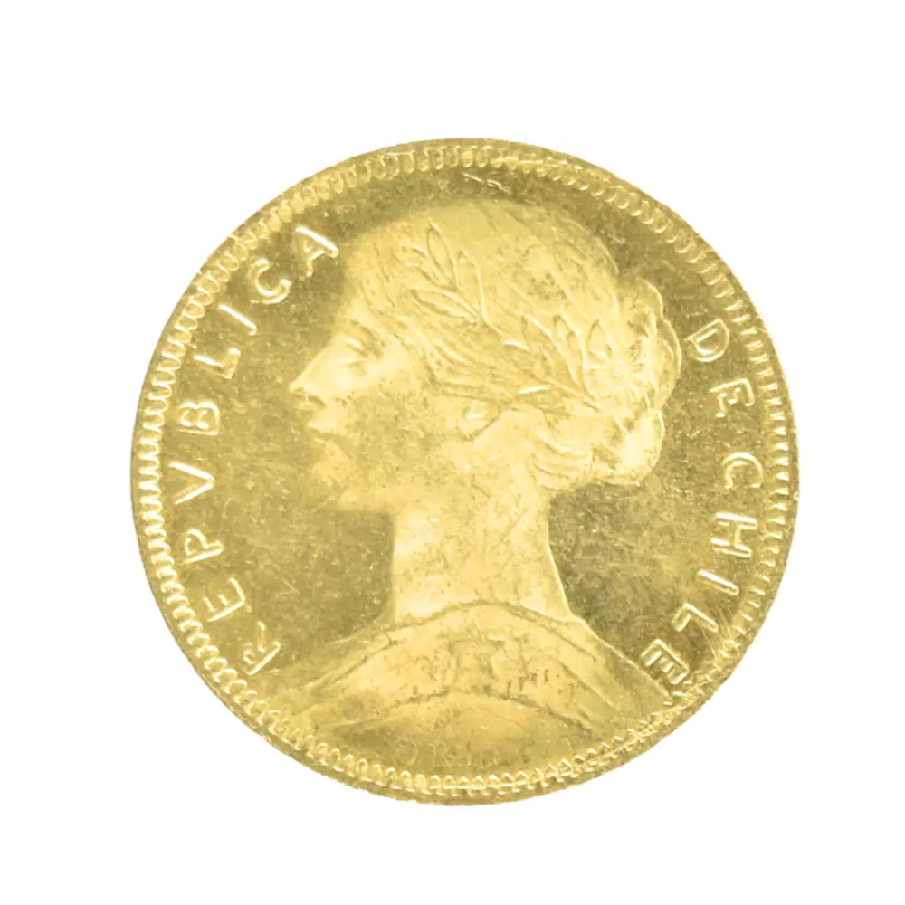 Moneda de Oro Chile 20 Pesos 1915