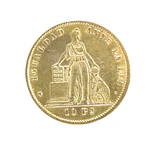 Moneda de Oro Chile 10 Pesos 1870