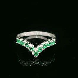 Anillo de Plata Solange con Circones de Colores
