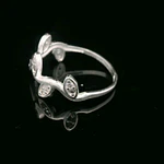 Anillo de Plata Hojas de Laurel con Circones