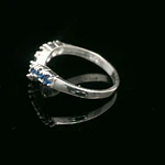 Anillo de Plata Solange con Circones