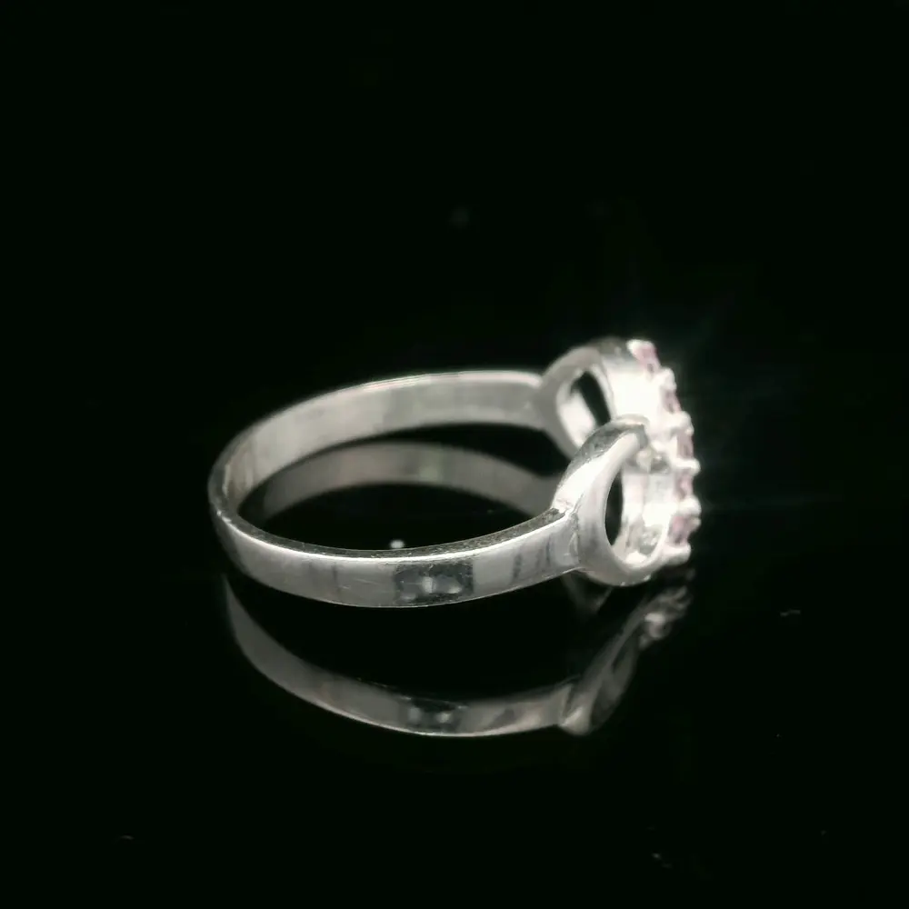 Anillo de Plata Infinito con Circones de Colores