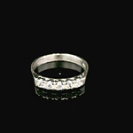 Anillo de Plata Cintillo con 5 Circones