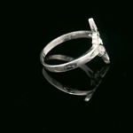 Anillo de Plata Nudo de Bruja Troquelado