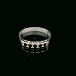 Anillo de Plata Cintillo con 5 Circones de Color