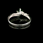 Anillo de Plata Solitario con Circón de Color