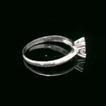 Anillo de Plata Solitario con Circón Incoloro