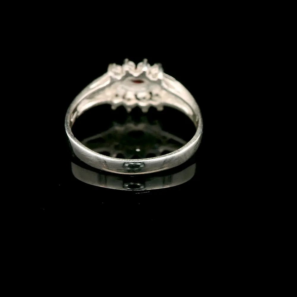 Anillo de Plata Lady Di Oval de Color