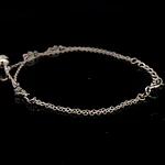 Pulsera de Plata RH Limada Doble con Corazones Intercalados y Esfera