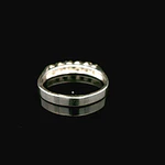 Anillo de Plata Cintillo con 5 Circones