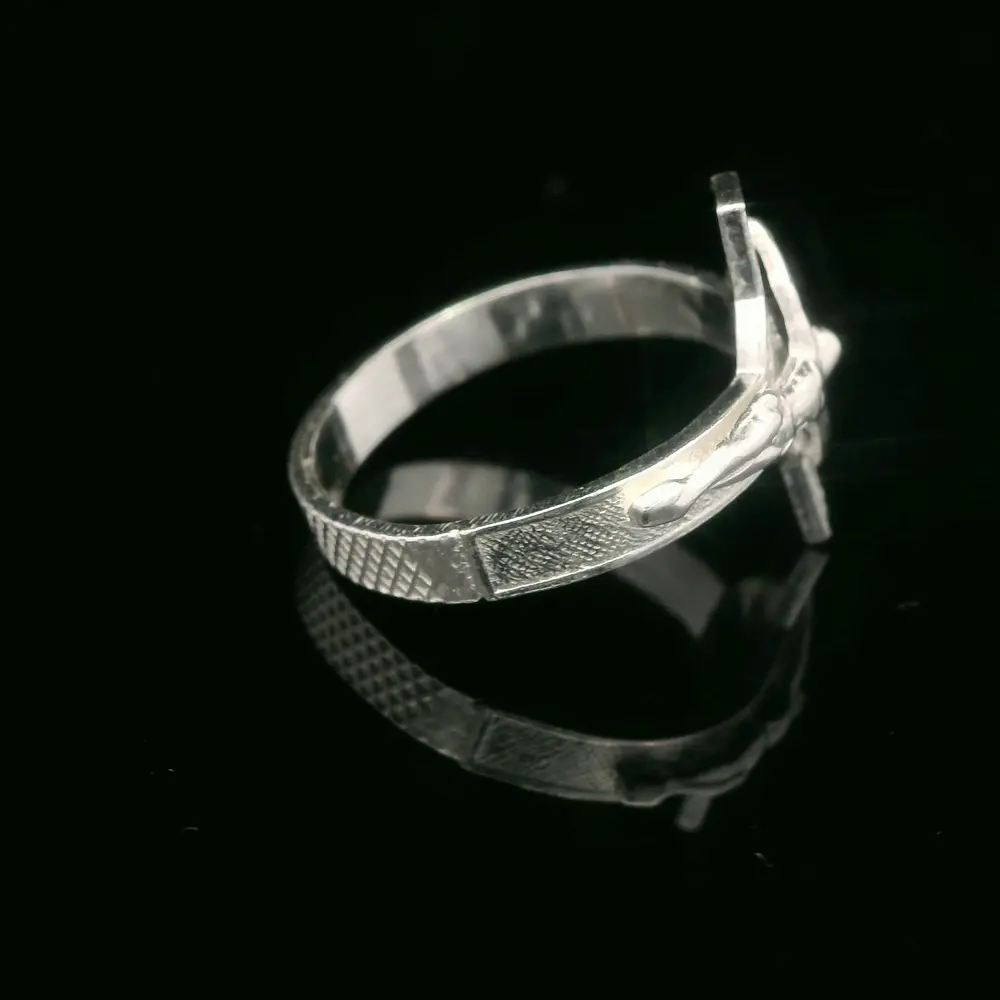 Anillo de Plata San Benito Troquelado