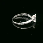 Anillo de Plata Solitario con Circón Incoloro