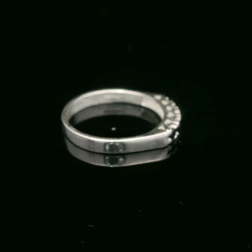 Anillo de Plata Cintillo con 5 Circones de Color