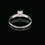 Anillo de Plata Solitario con Circón Incoloro