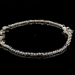 Pulsera de Plata de Cubos Continuos Intercalada con Letras LOVE