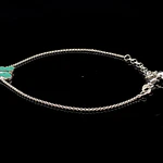 Pulsera de Plata Limada con Mariposa de Color