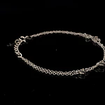 Pulsera de Plata RH Limada Doble con Corazones Intercalados y Esfera