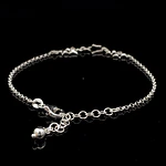 Pulsera de Plata Limada con Silueta de Estrella Central y Estrellas