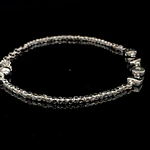Pulsera de Plata de Cubos Continuos Intercalada con Letras LOVE