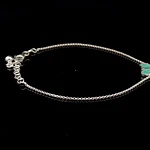 Pulsera de Plata Limada con Mariposa de Color