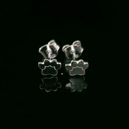 Aros de Plata Huella de Perro