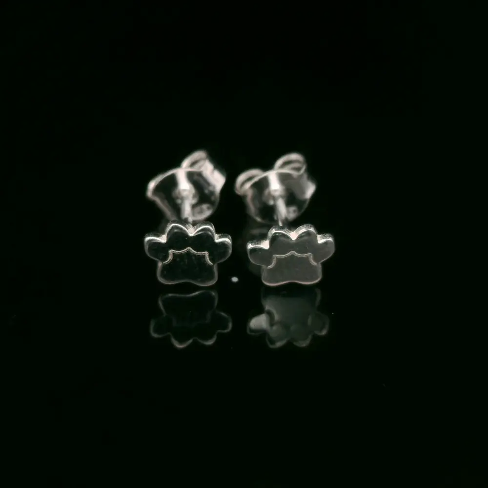 Aros de Plata Huella de Perro