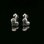 Aros de Plata Corazón Liso