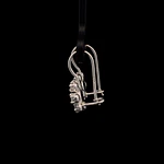 Aros de Plata Lady Di en Flor con Circón