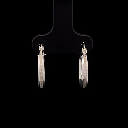 Aros de Plata Candonga con Cintillo