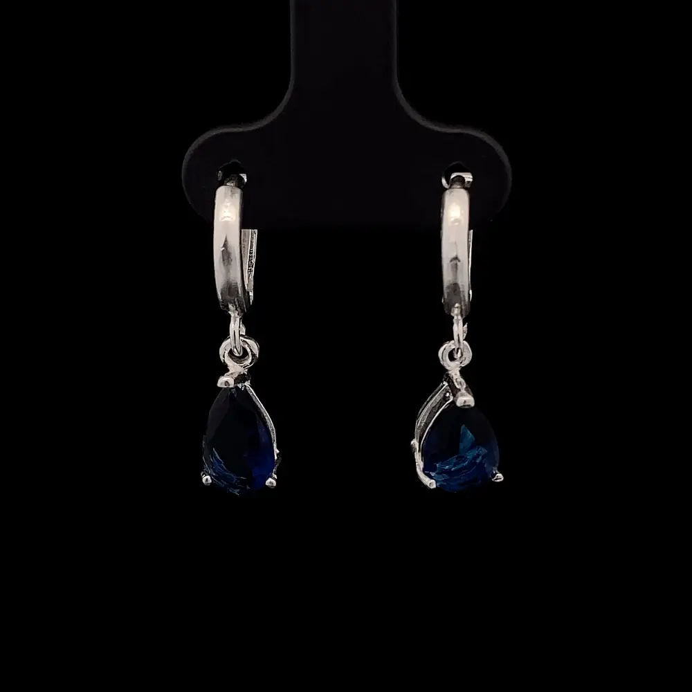 Aros de Plata Huggies Gota