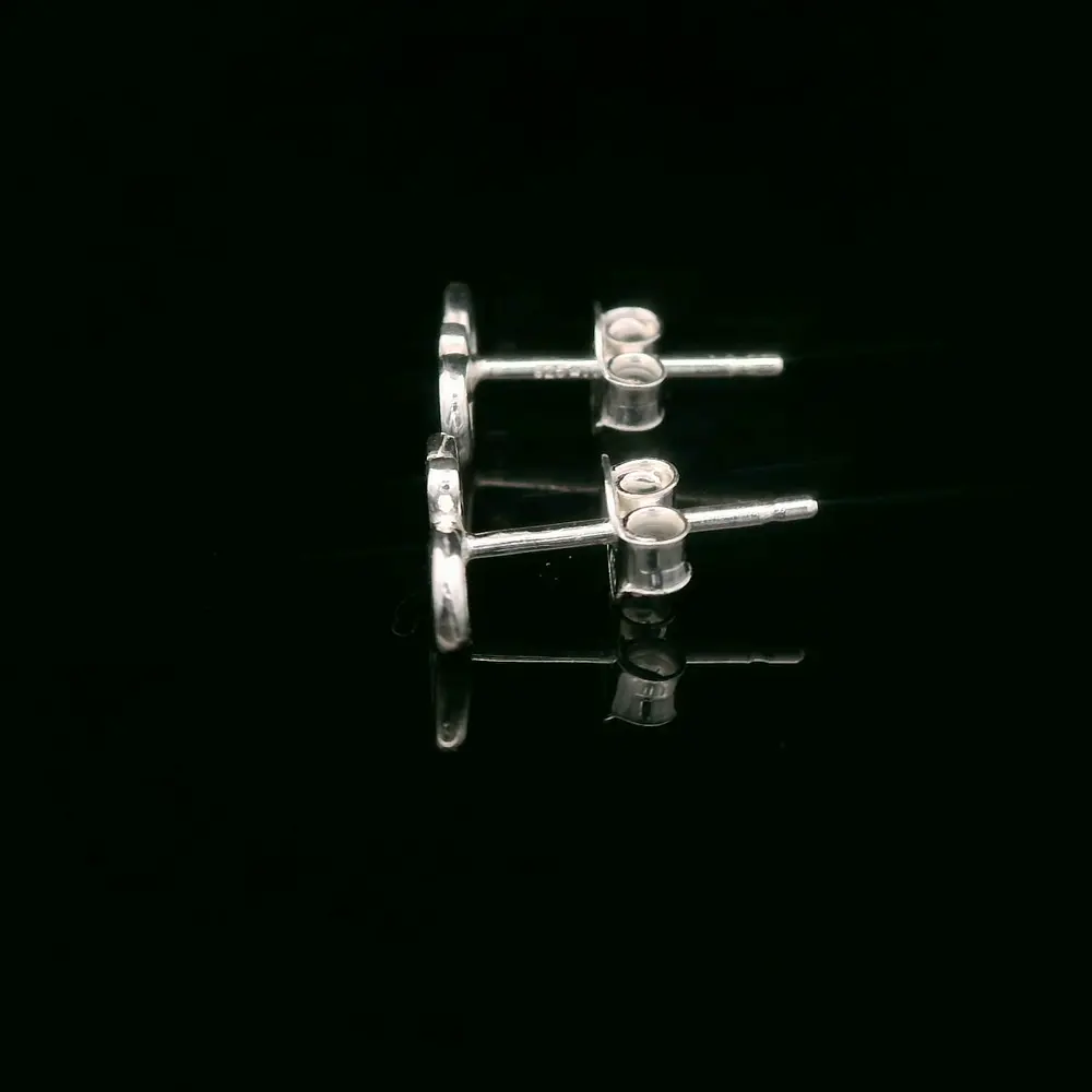 Aros de Plata Infinito con Corazón
