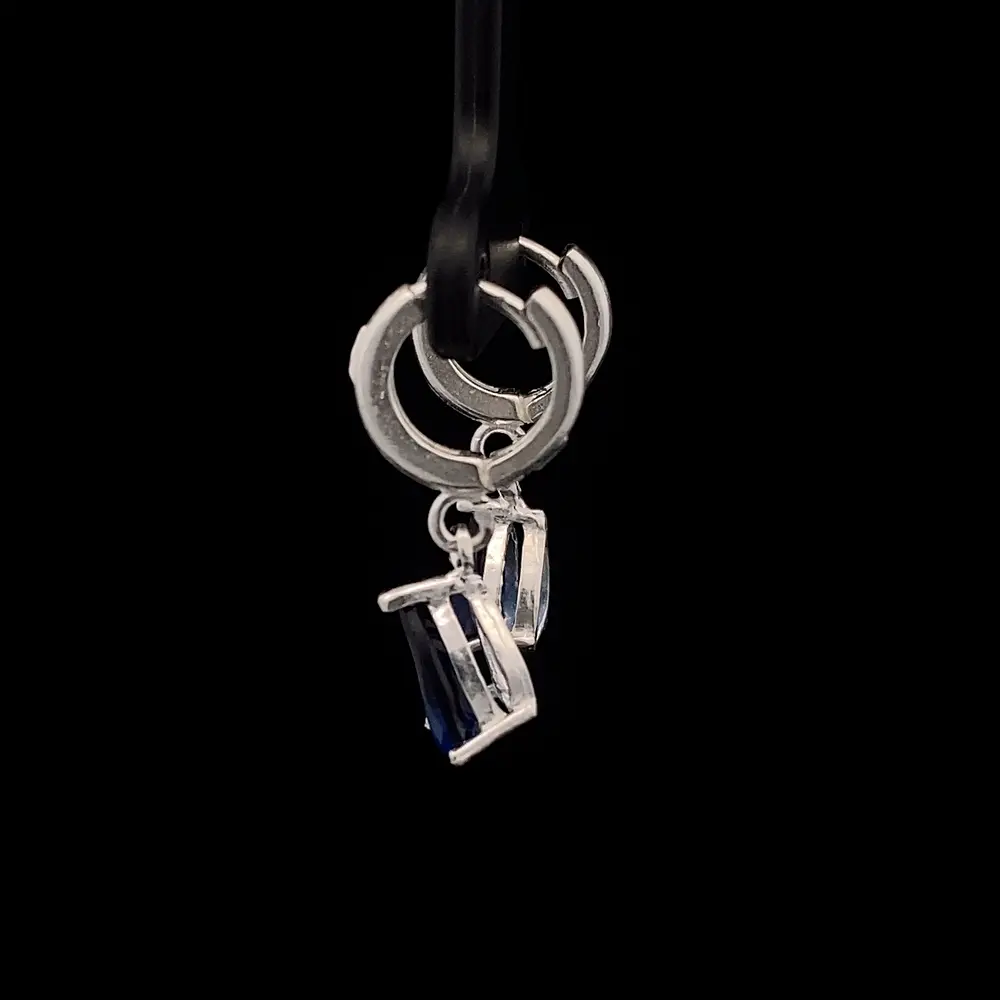 Aros de Plata Huggies Gota